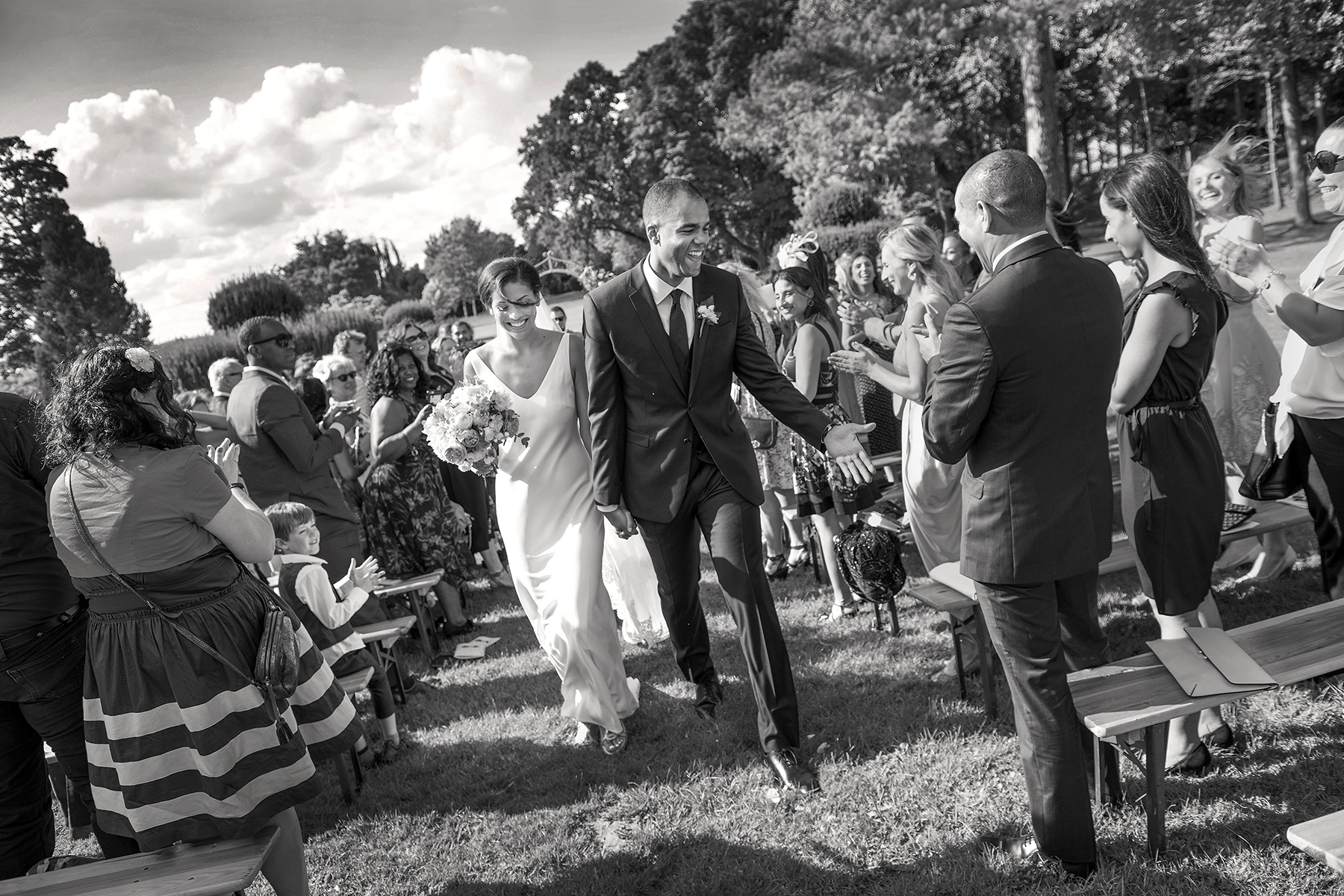 Wedding-photographers-south-wales-walking-down-the-aisle