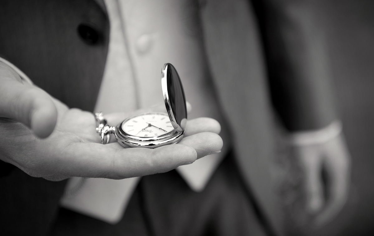 South-wales-wedding-photography-capturing-pre-wedding-details-Groom-old-pocketwatch-Guyers-House-wedding-photography