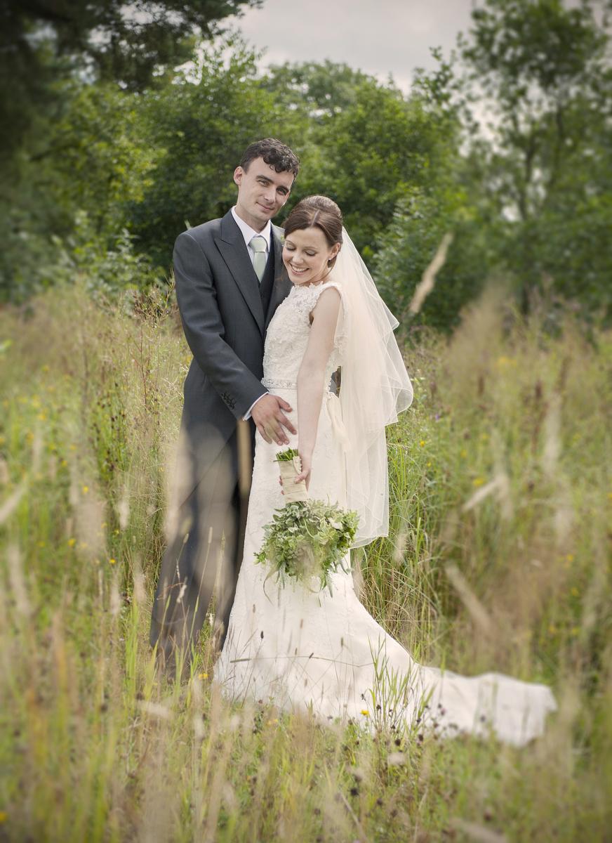 wedding-photographer-south-wales-couple-woods-wedding-gown-reustic-wedding